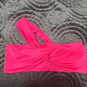 Pink Twist Front Bandeau Top